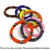 Maasai Beaded Bracelets - Round Vibrant - £11.55 GBP