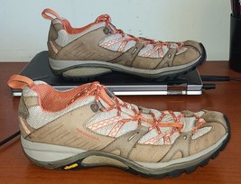 Women’s Size 8.5 Merrell Siren Sport Brindle/Coral OrthoLite Hiking Shoes - £23.50 GBP