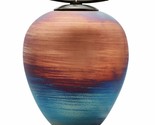 Large/Adult 210 Cubic Inches Raku Earth Monument Funeral Cremation Urn f... - $179.99