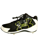 Under Armour UA Ignite US Size 13 Baseball Cleats Black Rotational Traction - £14.78 GBP