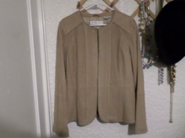 Dana Buchman Vintage Suede Jacket Size 14 - £58.26 GBP