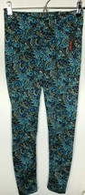 ShoSho Womens Fleece Feel Teal Casual Feather/Floral Print Plushed Pants - £9.57 GBP