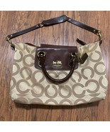 Coach Purse Madison Signature Op Art Sabrina Brown/Beige Bag G0826-12943... - £21.57 GBP