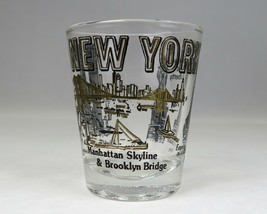 New York City Monuments World Trade Center Vintage Shot Glass Souvenir - $19.70
