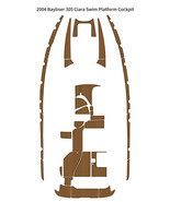 2004 Bayliner 305 Ciara Swim Platform Cockpit Pad Boat EVA Foam Teak Flo... - $1,913.42 CAD
