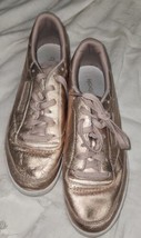 Womens Size 10 Shiny Bronze Reebok Classic Shoes Tennis Sneakers - £19.69 GBP