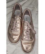 Womens Size 10 Shiny Bronze Reebok Classic Shoes Tennis Sneakers - £19.95 GBP