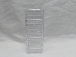 Lot Of (7) ~1&quot; Clear Stackable Coantainers - $9.89