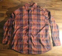 Duluth Trading Co Plaid Shirt Men’s XL 100% Cotton Button Up Down - $21.77