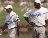 MICHAEL JORDAN AND TIGER WOODS SIGNED AUTO 8X10 RP PHOTO LEGENDS - £15.71 GBP