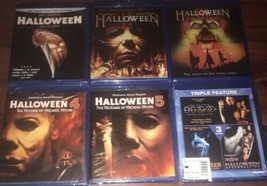 Halloween Complete Collection Blu Ray 1-8 New! 2,3,4,5, Curse, H20, Resurrection - £791.20 GBP