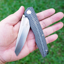 New Premium Tactical Folding Pocket Knife Flipper Ball Bearing D2 Steel &amp; G10 - £49.61 GBP