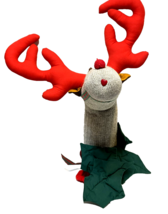 VTG Handmade Sock Plush Christmas Rudolph the Red Nosed Reindeer 22&quot; - $22.50