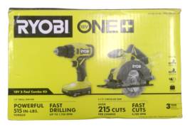 USED - RYOBI PCL1201K2 18v 2-Tool Combo Kit - £74.03 GBP