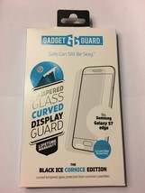 Samsung Galaxy S7 EDGE Gadget Guard Black Ice Cornice Glass Screen Prote... - £15.12 GBP