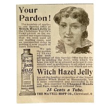 Mayell Hopp Witch Hazel Jelly 1894 Advertisement Victorian Skin Care ADB... - $27.10 CAD