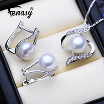 925 Silver Jewelry Sets Natural  Clip Earrings Custom Bohemian Pendant Chain Nec - £20.78 GBP