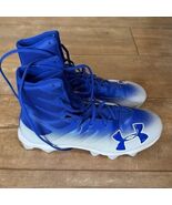 Under Armour Highlight RM Football Cleats Blue White Size 10 Mens Mid Hi... - $62.71 CAD