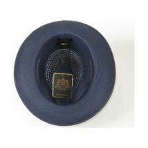 Men's Summer Spring Braid Straw style Hat by BRUNO CAPELO JULIAN JU907 Navy image 2