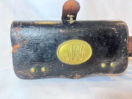 Circa 1870&#39;s NJ Leather Ammo Pouch W/ Belt &amp; Additional Small Pouch New Jersey - £237.36 GBP