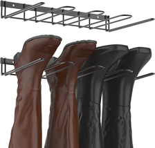 Boot Rack Wader Hanger Wall Mounted- (4 Pair) Sturdy Metal Boot Organizer, Tall  - £30.36 GBP