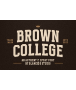 Brown College Font - $17.00