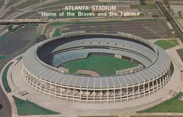 Atlanta Stadium Home of the Braves &amp; Falcons Postcard Unposted - £7.75 GBP