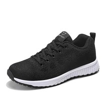 Breathable Walking Mesh Lace Up Tennis Sneakers For Women - £14.31 GBP