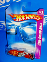 Hot Wheels 2008 TEAM: Custom Bikes Series #149 Pit Cruiser Mtflk Red Motorcycle - £2.00 GBP