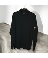 Southpole Sweater Men&#39;s Medium Black Mock Neck Ribbed Y2K Pullover Vintage - $18.99