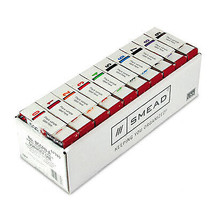 Smead 67380 End Tab Labels  Numbers 0-9  Asstd Colors  10 Rolls of 500 - £164.19 GBP