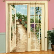 Window Curtains 2 Panel Set English Garden Louise Hamil 2006 Art 72x84  - $46.82