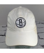 Adidas Brooklyn Nets White Hat Adjustable Ball Cap-Flaws  - £11.64 GBP