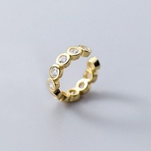 1Ct Round Cut Lab-Created Diamond Women&#39;s Bezel Ear Cuff 14K Yellow Gold... - $75.45