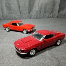 WELLY Ford Mustang BOSS 429 / COUPE 22451 / 24067 Red 1:24 Diecast Model Cars - £35.22 GBP
