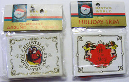 Kurt Adler Christmas World &amp; Gift of Magi - 2 Mini Book Ornaments NOS 70... - £23.98 GBP