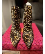 Tory BURCH LILA  BOOTIES IN LEOPARD PRINT CALF HAIR SIZE 7.5 - $5,093.62 MXN