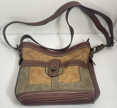 BOC Born Concept Adjustable Cross Body Handbag Purse Brown Taupe Olive 10.5x10.5 - £10.99 GBP