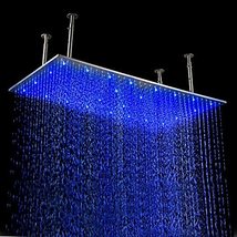 Cascada Ceiling Mount Rainfall LED Shower Head, (include Shower Arm) (16&quot;x31&quot;, R - £696.35 GBP