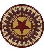 Sheriff's Posse Plush 8' Round Area Rug - $1,278.17 CAD