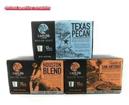Cafe Ole Taste of Texas Gourmet Coffee K Cups Houston,Texas Pecan,San Antonion - $47.49