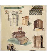 Structures Of Military Times 1886 Victorian Lithograph Caesar&#39;s Gallic W... - $24.99