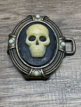 Skull Cameo Ladie&#39;s Belt Buckle Halloween Gothic Steampunk Pirate Macabr... - $9.89