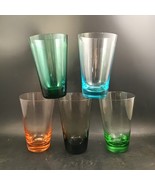 &quot;Americano&quot; Hand-Blown Set Of 5 Colored Glass Tumblers By Dibbern Design... - $69.10 CAD