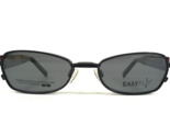 EasyFlip Petite Brille Rahmen MOD O1075 80 Schwarz Lila W Clip Ons 49-17... - $55.57