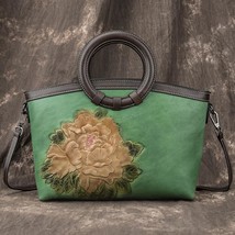 Genuine Leather Luxury Handbags Women Bag 2022 New Retro Nature Cowhide ... - £112.85 GBP