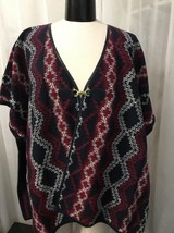 Tommy Hilfiger Women&#39;s Delaney Multi Color Poncho One Size Fits All NWT ... - $49.50