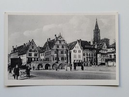 Old European Postcard Strasbourg France c1930 Vintage City Architecture  - $5.45