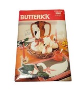 Vtg Butterick Sewing Pattern 5803 Christmas Geese Crafts Napkin Holder P... - £7.02 GBP