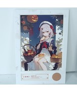 Noelle Picnic Premium Waifu Card Anime Girl Wall Art Oversized Board A5 - $22.76